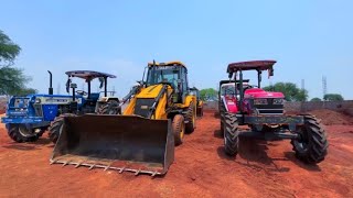 JCB tractor loading video