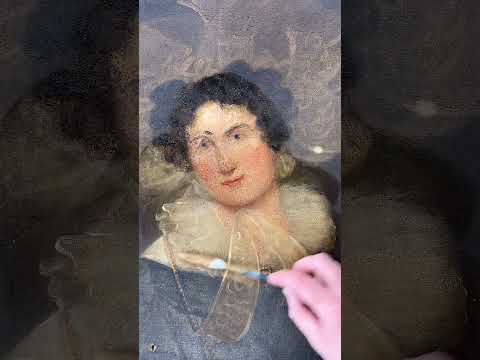 Can this fire-damaged antique oil painting be saved? …. #art #fineartrestoration #artrestoration