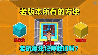 迷你世界：老版本所有的方块！老玩家还记得吗，你是几年老玩家？