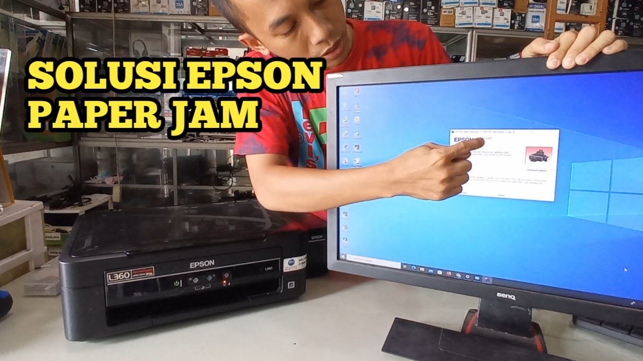 Printer Epson L360 Paper Jam Youtube