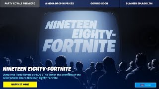 LIVE Event Nineteen Eighty Fortnite  🔴   - PS4/XBOX/PC/MOBILE (Fortnite Battle Royale)