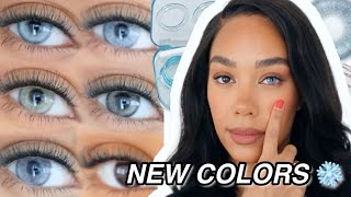 BRIGHTEST Affordable Color Contacts...Are They Natural? JUST4KIRA New Colors 2024