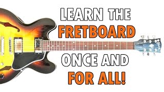 LEARN THE FRETBOARD, Quickly,  Once and For All!  Lesson 1