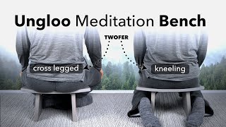 Ungloo Meditation Bench for Kneeling and Cross Legged Sitting