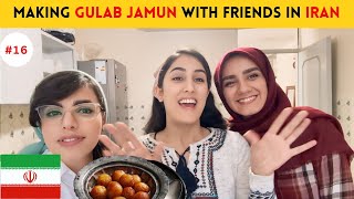 Making Gulab Jamun in Iran 🇮🇷 with my friends | Food Vlog | Bitwanindia 🇮🇳 | 202