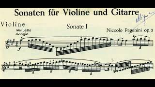 Paganini - 6 Sonatas, Op. 2: No. 1 in A Major (Sheet Music)
