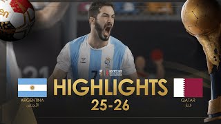 Highlights: Argentina - Qatar | Main Round | 27th IHF Men's Handball World Championship | Egypt2021