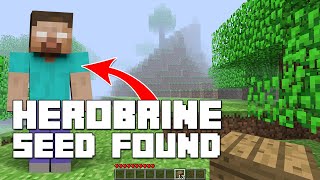 The original Herobrine seed has finally been found!