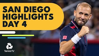 Evans Opens vs Daniel; Nakashima, Kudla, Wolf in Action | San Diego Open Highlights Day 4