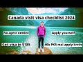 Canada Visit Visa in 2024 Complete Checklist 🇨🇦