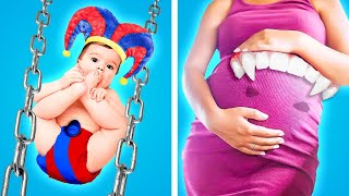 PREGNANT IN JAIL?! 🤯 Pomni vs Mermaid vs Vampire Showdown! @TeenFein-u9c