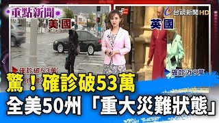 驚！確診破53萬 全美50州「重大災難狀態」【重點新聞】-20200412