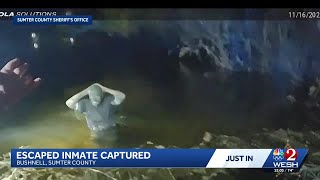 Video: Deputies capture inmate who escaped from Sumter County Detention Center
