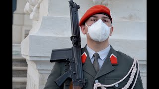 Guard honorary post Vienna Belvedere