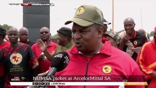 NUMSA members picket outside ArcelorMittal offices - Katlego Legodi updates