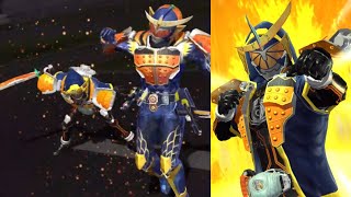 【ガンバライジング】おもちゃスキャン　仮面ライダーゴースト　鎧武アイコン　スキャン演出　必殺技「ゴースト大橙斬」