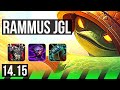 RAMMUS vs WARWICK (JGL) | Rank 3 Rammus, 7k comeback, 31k DMG | NA Challenger | 14.15