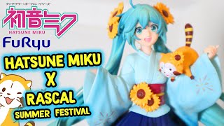 Hatsune Miku x Rascal Summer Festival Figure Unboxing - FuRyu