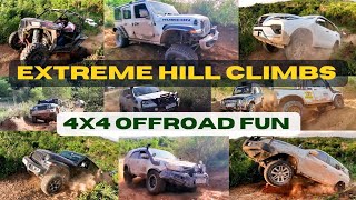 Extreme Offroad Hill Climbs & Fails. Rubicon, Fortuner, Gypsy, Thar, Montero, Polaris in action