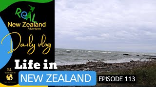 Life in New Zealand Daily Vlog #113 A stop at Waitara beach on the way up to Waikato