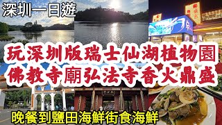 [深圳一日遊] 玩深圳版瑞士 仙湖植物園內有佛教寺廟弘法寺香火鼎盛 晚餐到鹽田海鮮街食海鮮！