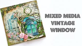 DIY Mixed Media Decor - Vintage Window