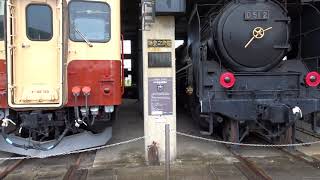 津山まなびの鉄道館 旧津山扇形機関車庫 フルＨＤノーカット Tsuyama Manabinotetudokan （Railway Museum）