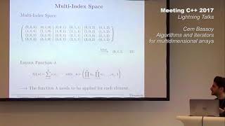 Algorithms and Iterators for Multidimensional Arrays - Cem Bassoy - Lightning Talks Meeting C++ 2017