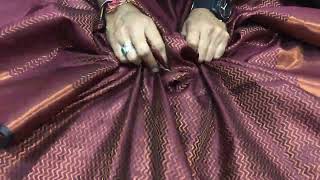 Rich kanchipuram silk saree with copper zari weaving work🤩🤩🤩