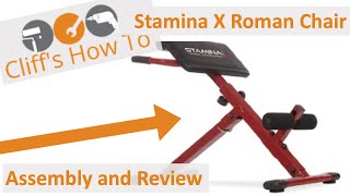 Stamina X Roman Chair (Bought on Amazon) Back Extension Video Review part1