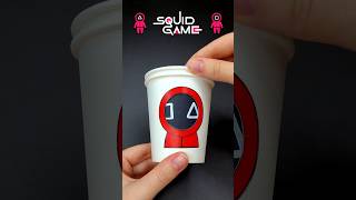 Squid Game 2 DIY Paper Craft 🔴🔺🟥 Squid Game Guard Changing Face | Easy Face Changer Paper Cup Toy