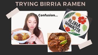 TRYING BIRRIA RAMEN IN HAWAII!! ALOHA MAMACITAS!