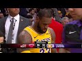 lebron james destroys kelly olynyk s balls la lakers vs heat