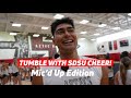 Mic'd Up: Take A Look At College Cheer Tumbling With San Diego State!