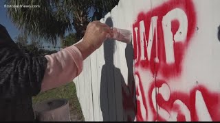 JSO officer retires after confronting Jacksonville Beach woman over anti-Trump signs