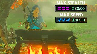 How to Cook Max Boost Speed and Max Stealth recipes- Zelda BOTW