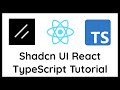 How to Install Shadcn UI in React using TypeScript and Vite | Tutorial