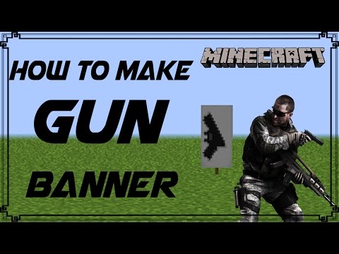 Minecraft | How to make Gun Banner | Mangoman Minecraft | How to make Gun Banner | Mangoman