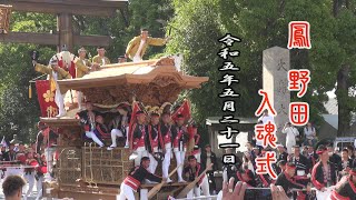 2023.05.21 堺市 鳳 野田 だんじり 入魂式･御披露目(新調10周年記念)曳行　令和五年五月二十一日(日)