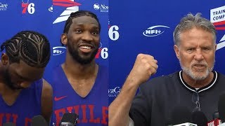 Joel Embiids New Hairstyle Move Ahead of Philadelphia 76ers Training Camp  -2019 NBA Training Camp