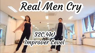 #위례희라인댄스  초중급 작품   Real Men Cry Linedance (Demo)