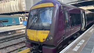 Fond Farewell! @westmidlandsrailway4468 ‘170501 + 170506’ At Birmingham New Street