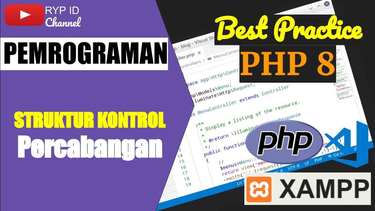 Tutorial PHP 8 Logika Percabangan - YouTube