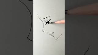 Emotional sketch Drawing with pencil | AJ Arts | How to draw simple sad face| #shorts #youtube #art