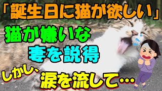 猫が嫌いな妻に娘と息子が「猫を飼いたい」といったので猫嫌いな妻を説得した しかし、涙を流しながら奥さんは・・玄関にいた野良猫は助かるのか！？【猫のいい話・朗読】