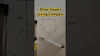 How to draw square using compass | How to construct a square | Lets Burn Maths #maths #mathpuzzles