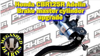 Adelin Brake Master Cylinder Upgrade on Honda CBR125R race bike