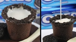 OREO Cookie Shots! Home Made Milk \u0026 Cookies \u0026 Cream Shooters Recipe by Cupcake Addiction