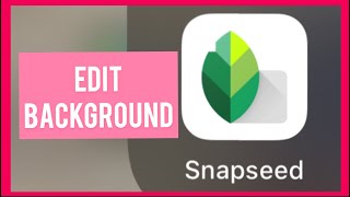 How to change background in Snapseed