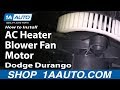 How to Replace Heater Blower Motor with Fan Cage 04-09 Dodge Durango